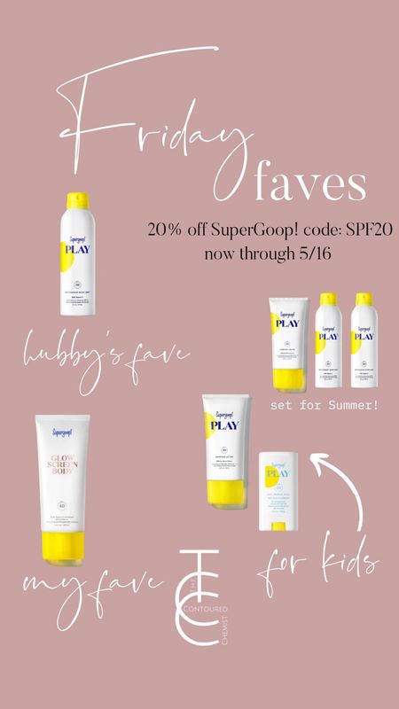 Body favorites for the whole family from SuperGoop use code: SPF20

#LTKbeauty