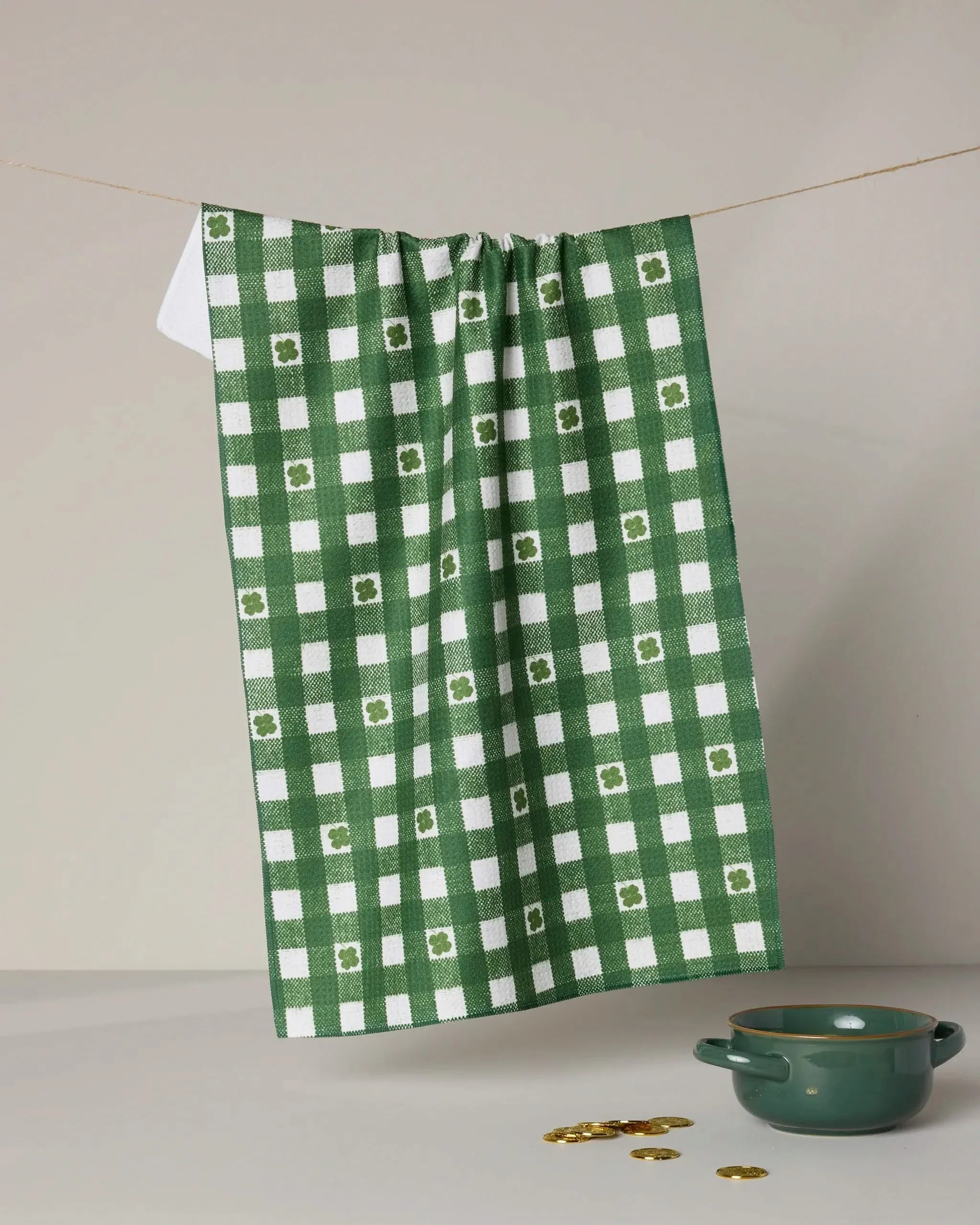 Fortunate Gingham Tea Towel | Geometry | Geometry