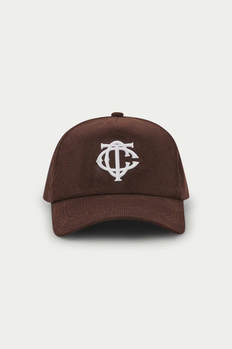 MONOGRAM CORD CAP - BROWN | The Couture Club