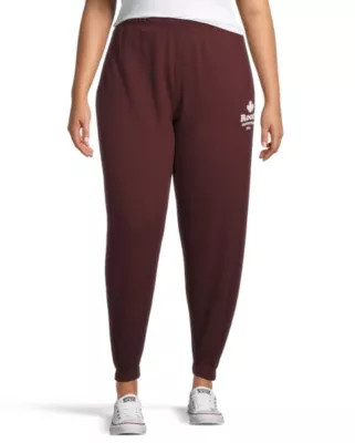 Women's Flocked Logo Sweatpants Burgundy M | Mark's - Lequipeur