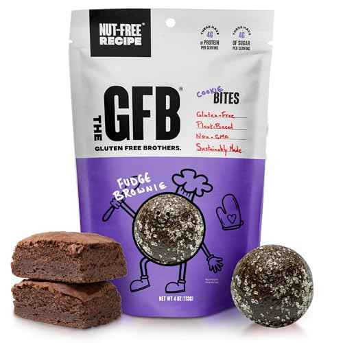 The GFB Fudge Brownie Cookie Protein Bites - Allergen Friendly & Nut Free - Gluten Free, Plant Based, Non GMO, Sustainably Made – Ridiculously Tasty, Healthy, Protein Energy Balls, 4 oz (6 Count) | Amazon (US)