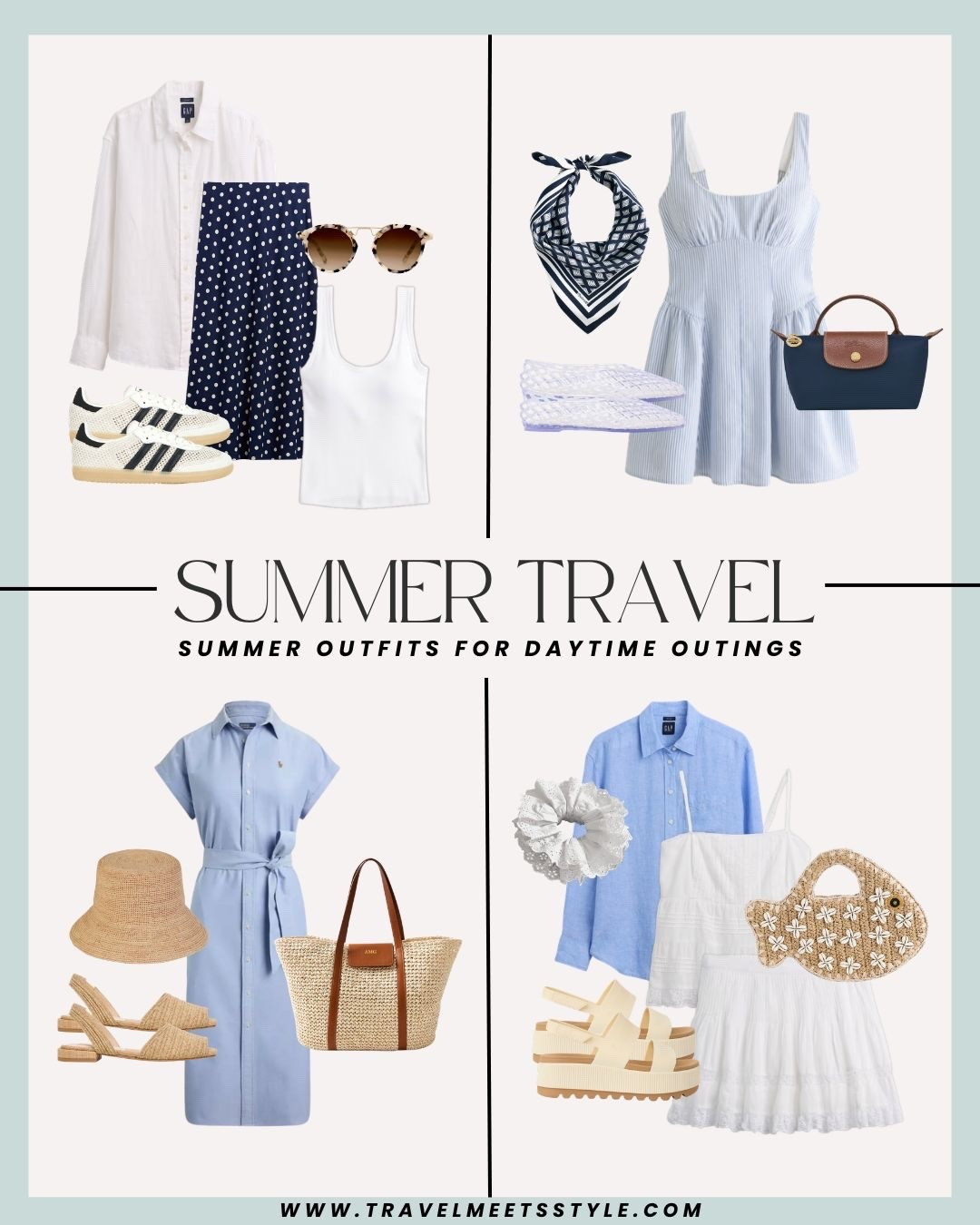 Sharing the ultimate summer travel capsule wardrobe + summer outfit ideas for daytime outings ☀️ Visit travelmeetsstyle.com to read the full post & explore more summer outfits for every adventure!

#LTKTravel