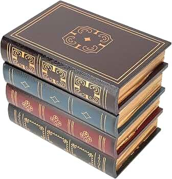Acouto Fake Book Box European Vintage Decorative Fake Book Storage Decorative Bookends Home Offic... | Amazon (US)
