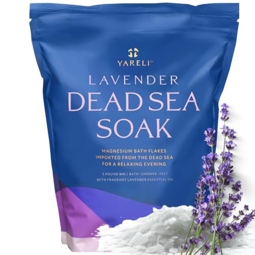 Yareli Magnesium Flakes, 5lb Lavender, Dead Sea Bath and Foot Soak, Alternative to Epsom Salt with Over 250,000mg of Magnesium Chloride Per Bag | Amazon (US)