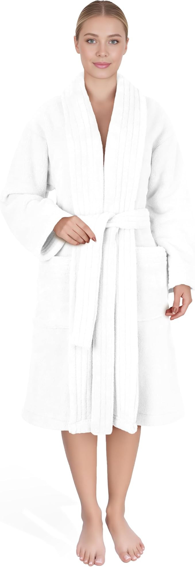 American Soft Linen Women’s Fleece Bathrobe Luxury Soft, Plush Robe for Women Cozy Spa Quality ... | Amazon (US)