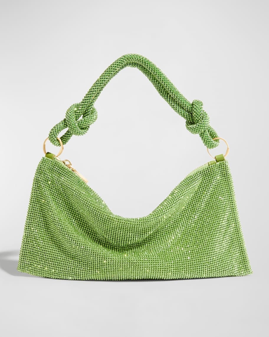 Hera Nano Knotted Embellished Shoulder Bag | Neiman Marcus