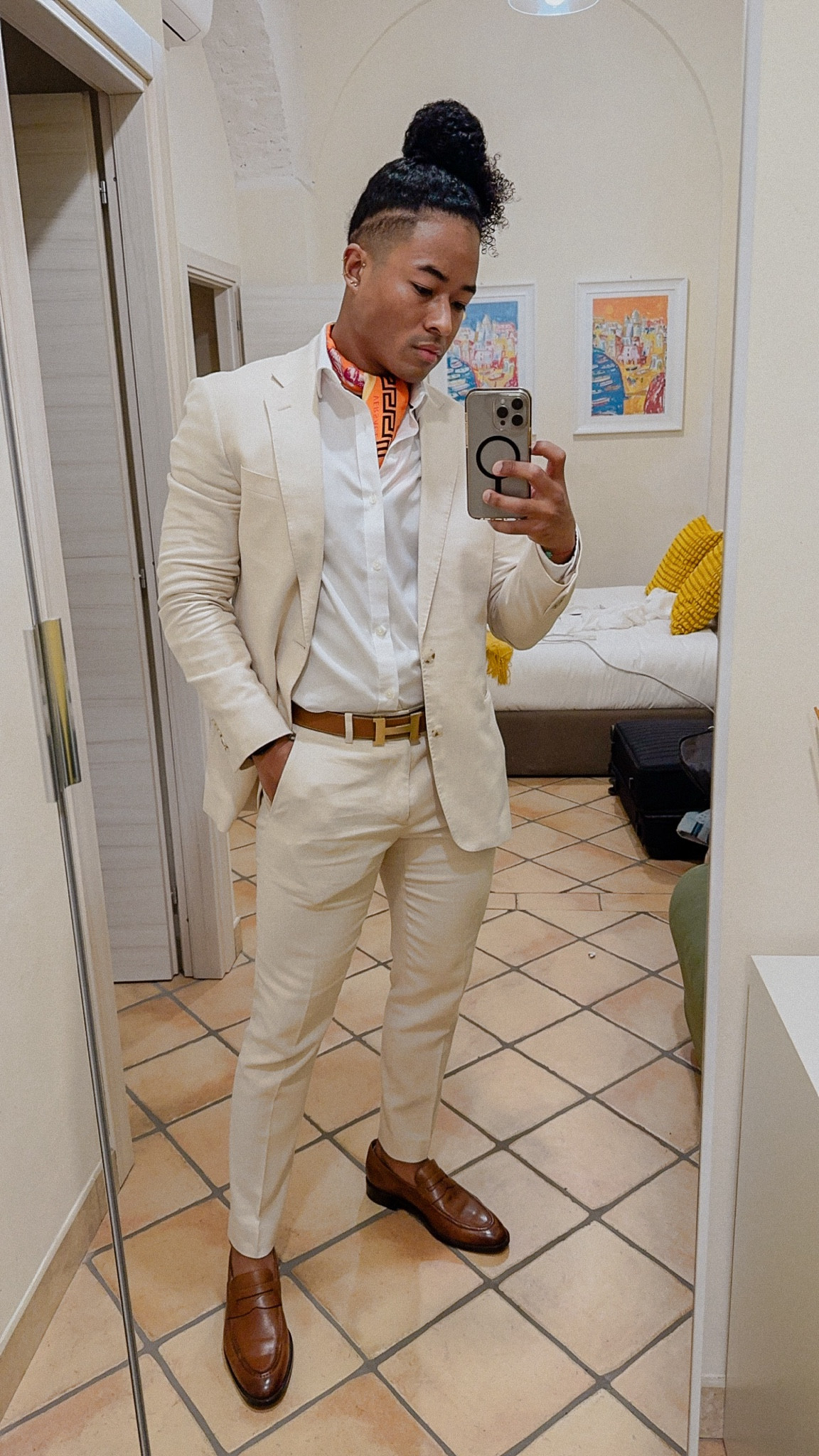 This cream colored linen suit has become a staple in my spring/summer wedding suit rotation. The material is light and breathable and J Crew does a good job at constructing the suit in a way that it can be worn off the rack. 
- cream linen suit (slim fit)
- camel belt
- cognac loafers 

#LTKMens #LTKWedding #LTKStyleTip