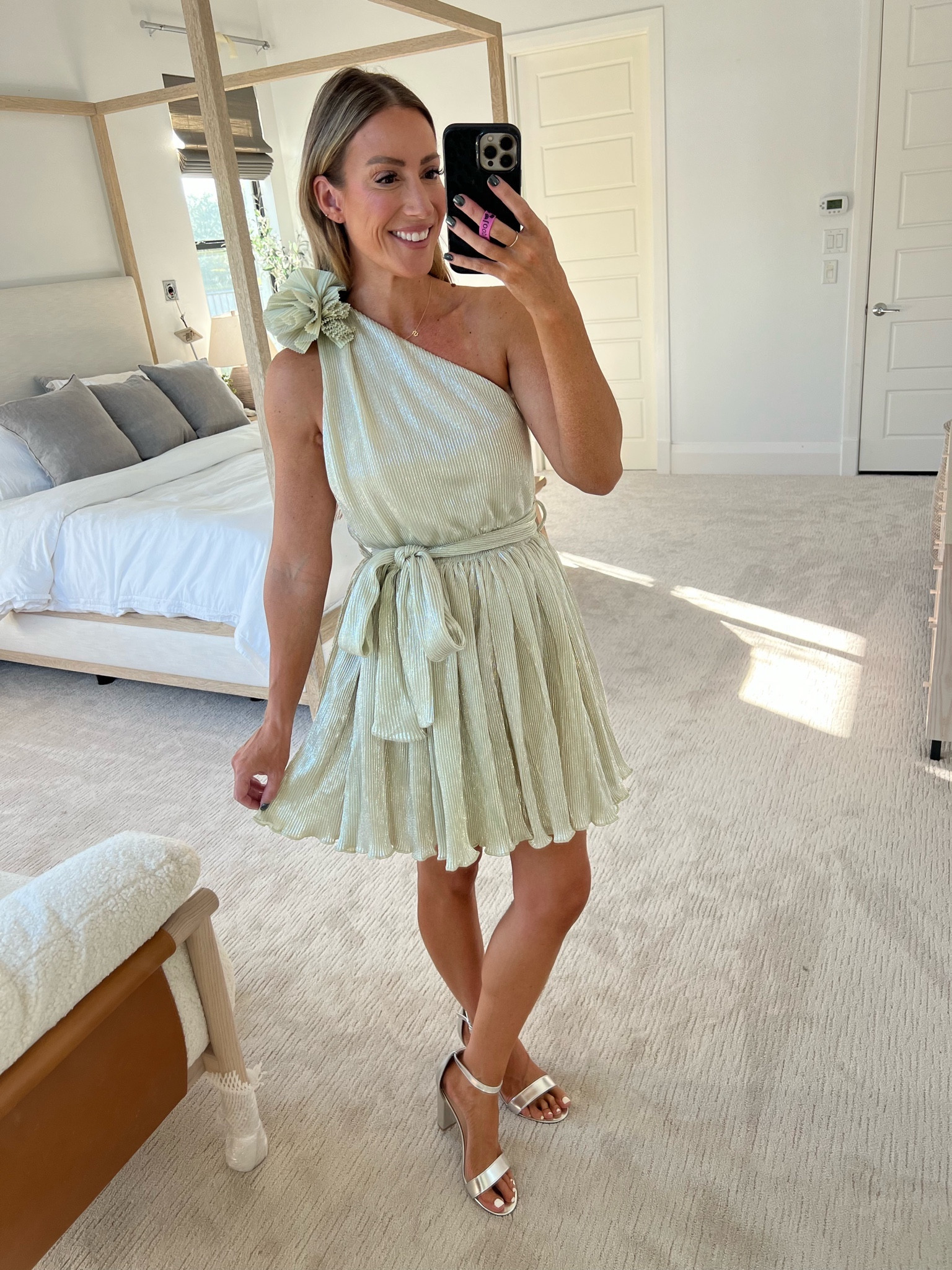 THANKSSARAH30 One shoulder Holiday party dress wearing sm 

#LTKHoliday #LTKparties #LTKwedding