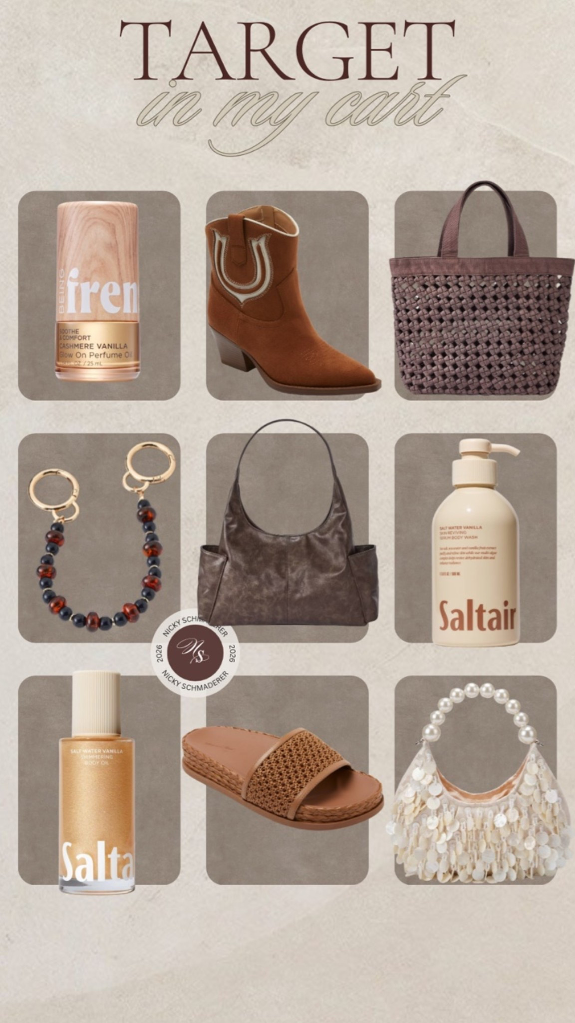 Target items in my cart 
Fall shoes 
Fall bags 
Self care 
Body oil

#LTKSeasonal #LTKTravel #LTKselfcare