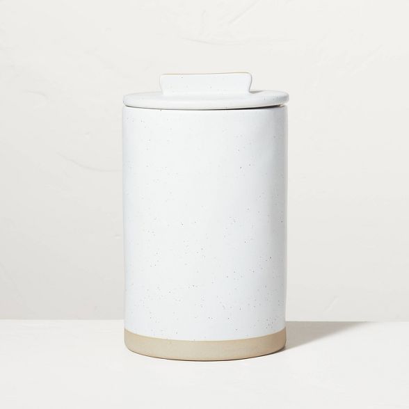Speckled Matte Stoneware Canister Sour Cream/Tan - Hearth & Hand™ with Magnolia | Target