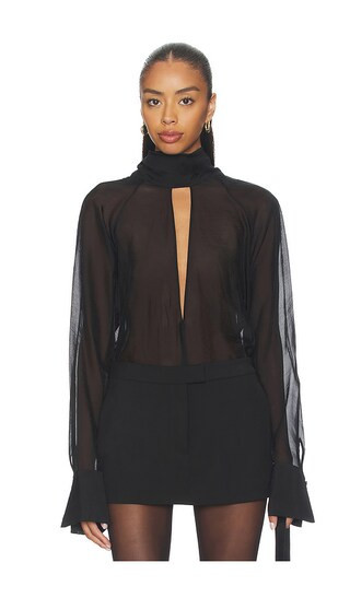 L'Academie Aiden Top in Black. - size XS | Revolve Clothing (Global)