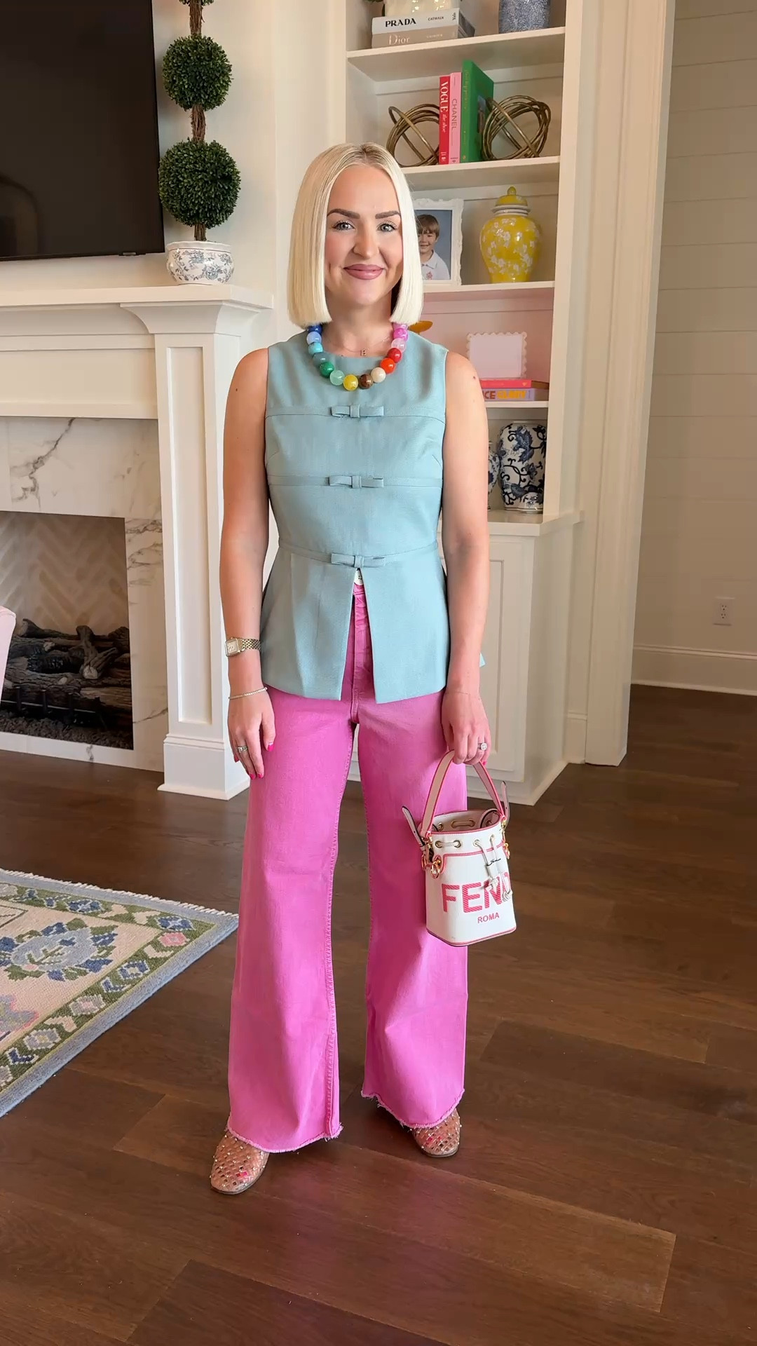 Color block outfit 
Top: XS

#LTKootd #LTKPetite #LTKmomlife