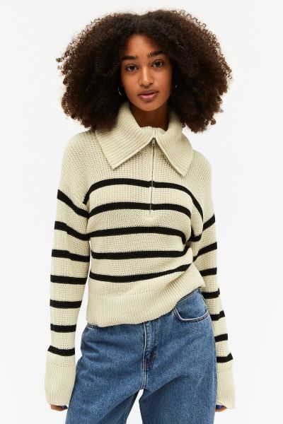 Half zip knit sweater | H&M (UK, MY, IN, SG, PH, TW, HK)