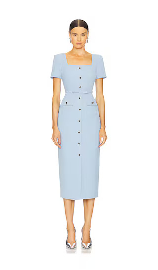 Favorite Crepe Button Midi Dress in Blue

              
    
        
        
            Favor... | Revolve Clothing (Global)
