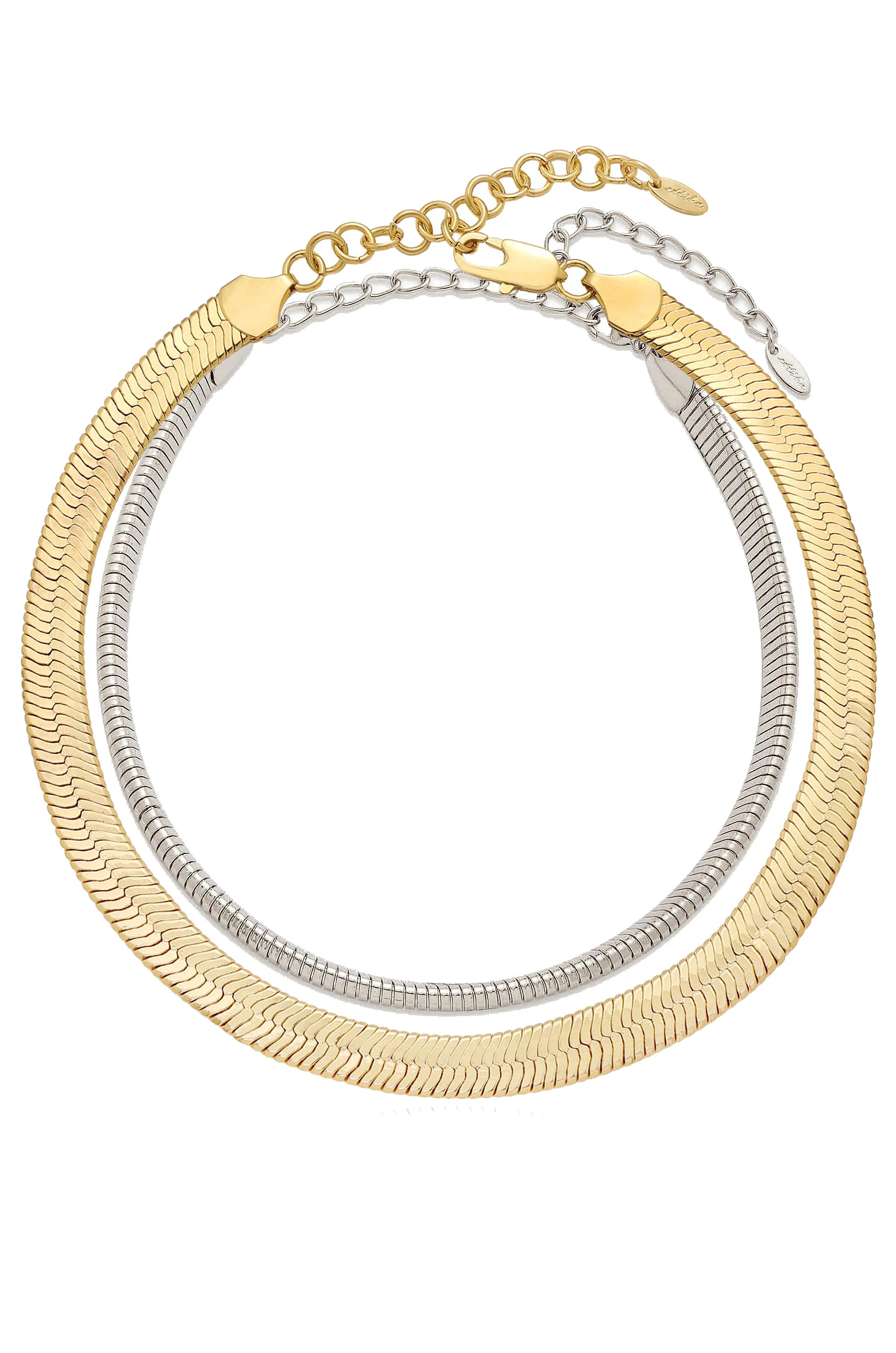 Flex and Snake Chain Necklace Set | Ettika