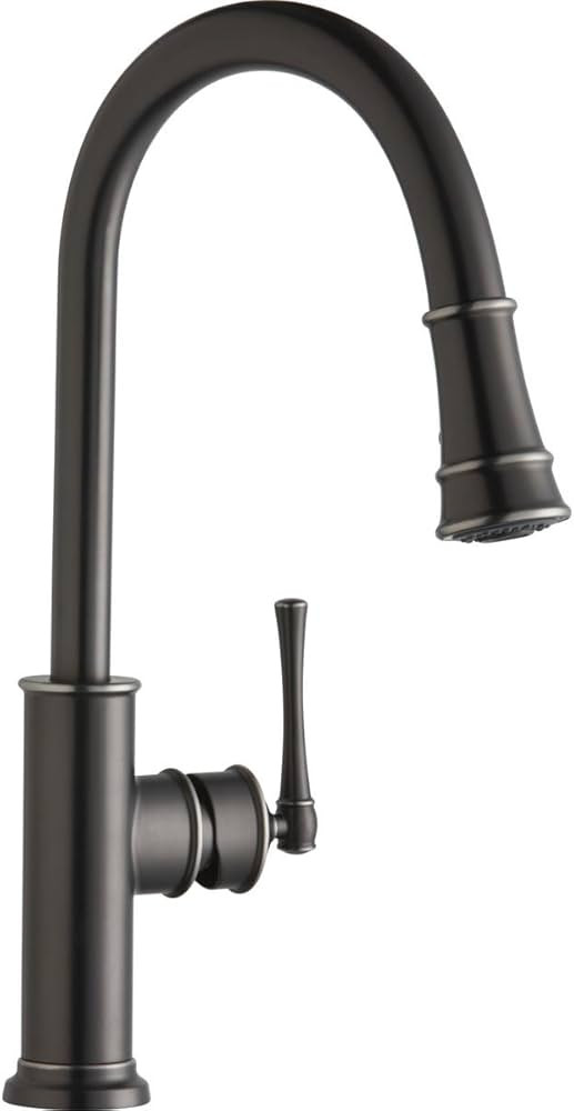 Elkay LKEC2031AS Explore Single Hole Kitchen Faucet with Pull-down Spray and Forward Only Lever H... | Amazon (US)