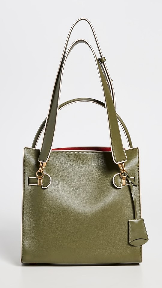 Tory Burch Lee Radziwill Piped Double Bag | SHOPBOP | Shopbop