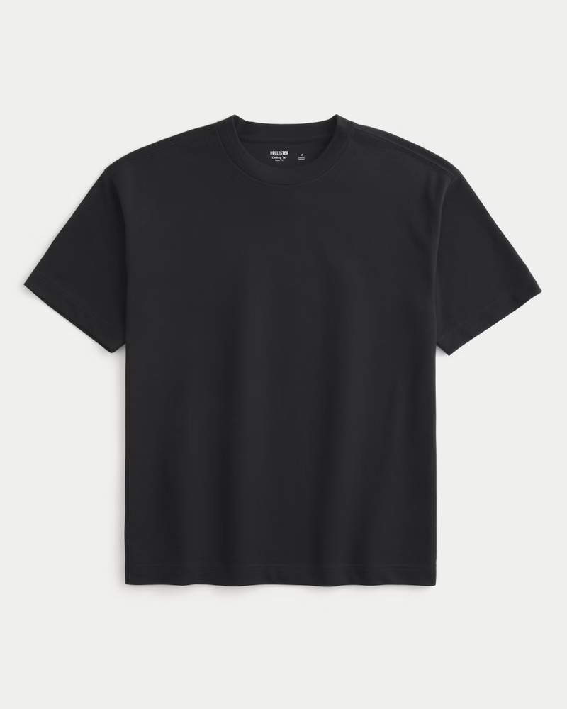 Boxy Heavyweight Washed Cotton Crew T-Shirt | Hollister (US)