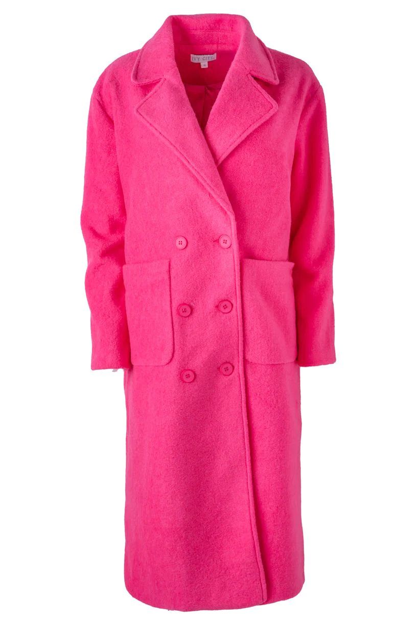 Polly Coat in Hot Pink | Ivy City Co