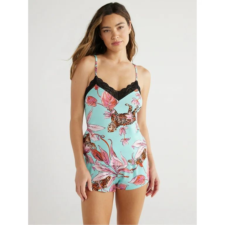 Sofia Intimates Women's and Plus Modal Cami and Shorts Pajama Set, 2-Piece, Sizes XS-3X | Walmart (US)