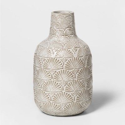 7.8" x 4.6" Stoneware Matte Vase White - Threshold™ | Target