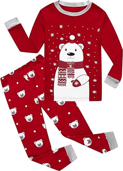 Family Feeling Little Boys Girls Child Pajamas Sets 100% Cotton Toddler Pjs | Amazon (US)
