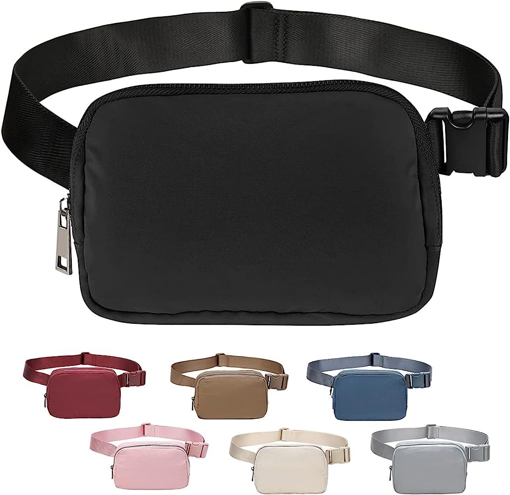 Szkiuqe Belt Bag, Crossbody Bag Fanny Pack for Women, Fashion Waist Packs with Adjustable Strap f... | Amazon (US)