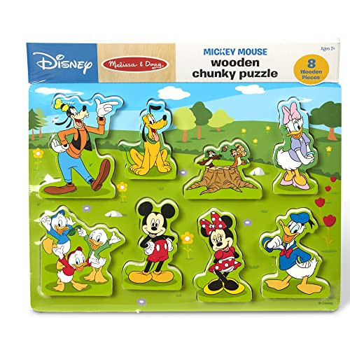 Melissa & Doug Disney Mickey Mouse Clubhouse Wooden Chunky Puzzle (8 pcs) | Amazon (US)