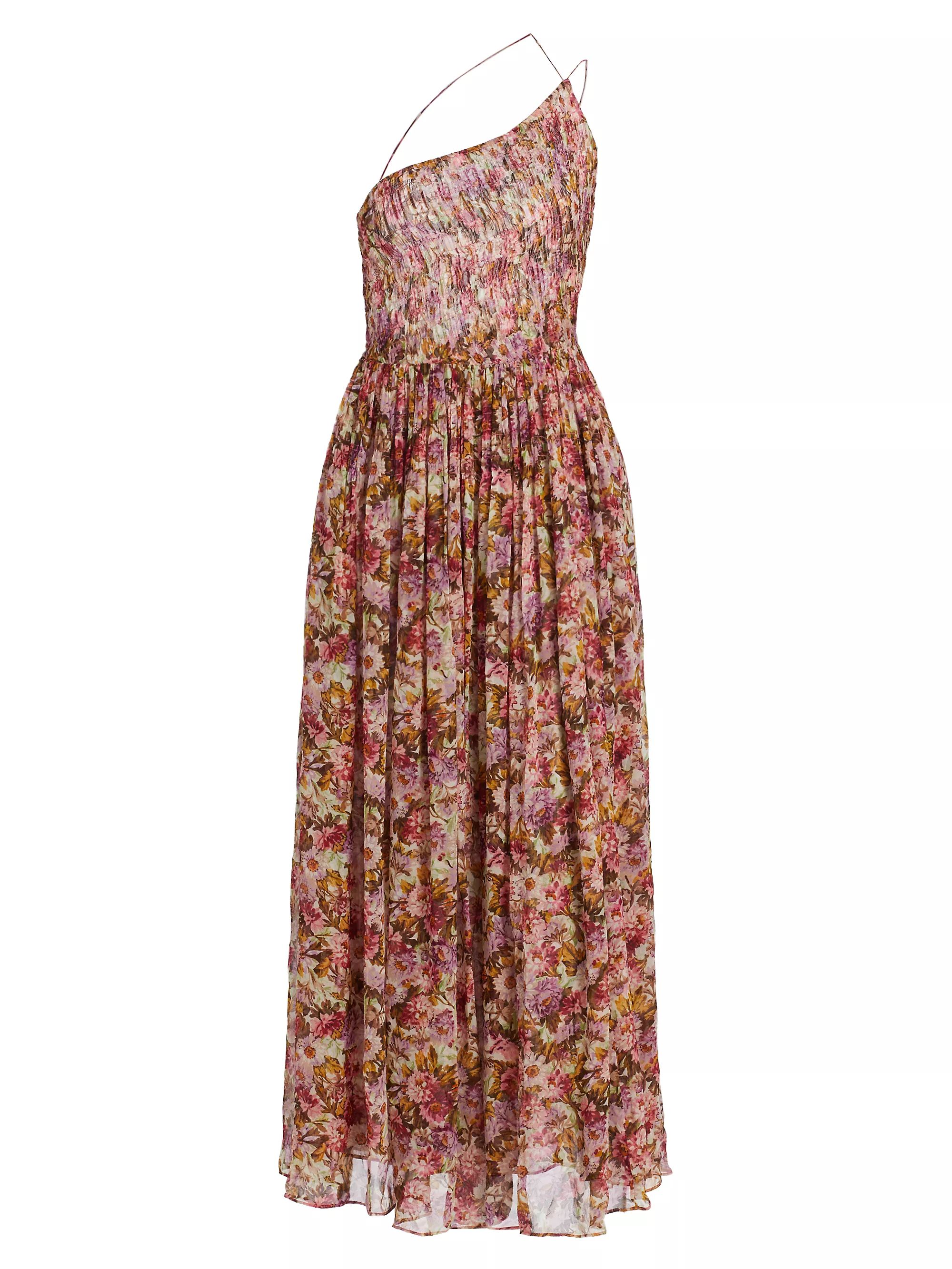 Felicity Silk Floral Midi-Dress | Saks Fifth Avenue
