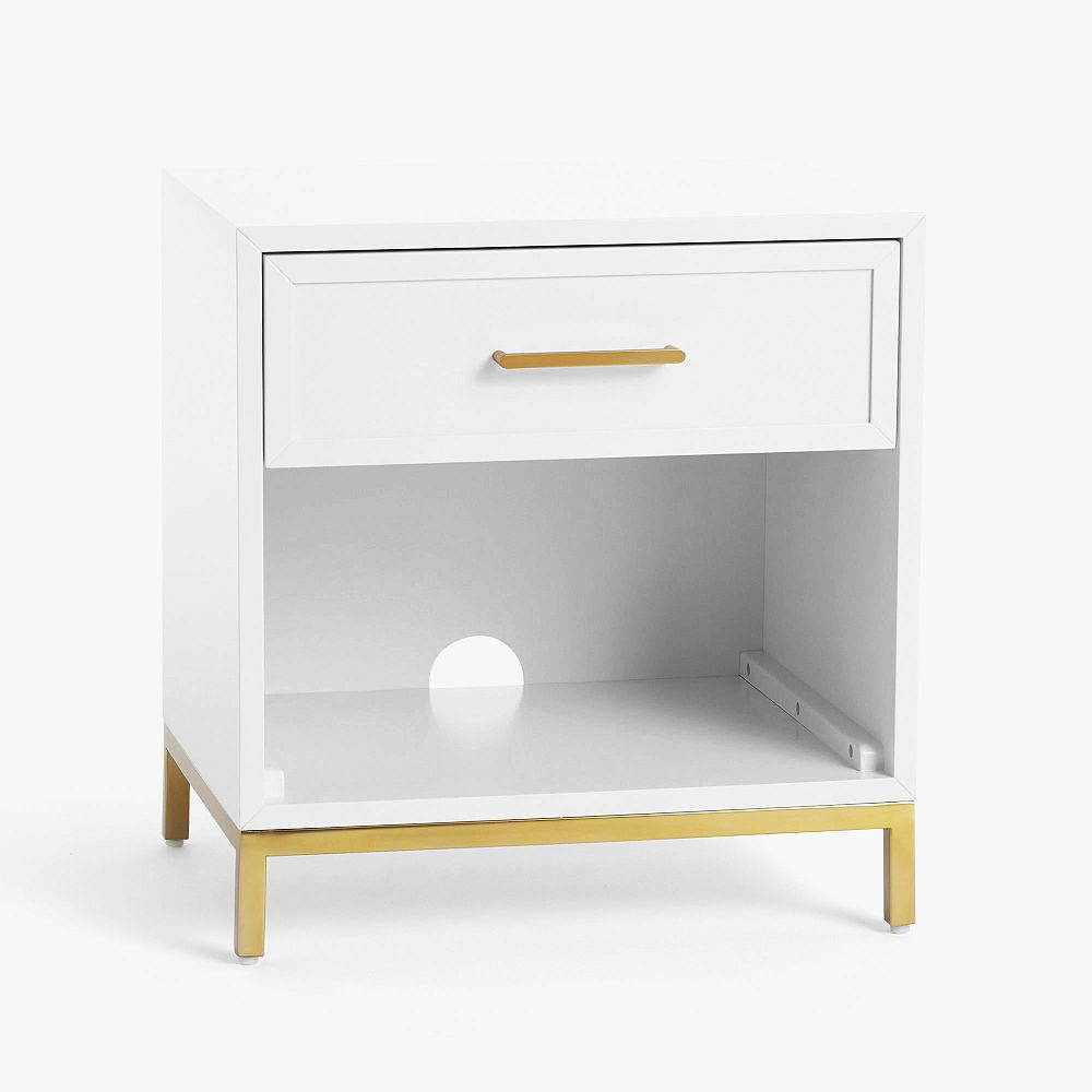 Blaire Bleached Bone Nightstand (20") | Pottery Barn Teen