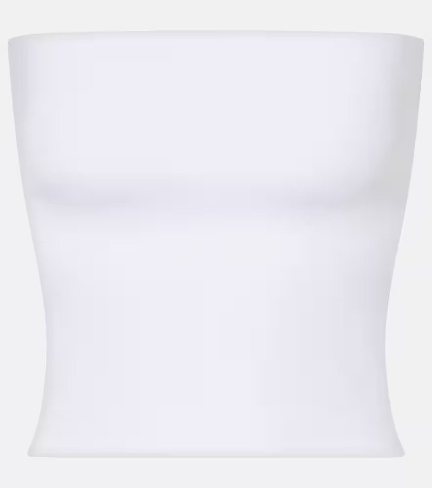 Brunello Cucinelli Cotton-blend jersey bandeau top | Mytheresa (US/CA)