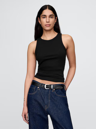 Modern Rib Halter Tank Top | Gap (US)