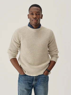 Light Oat Herdsman Crew - Buck Mason- Modern American Classics | Buck Mason