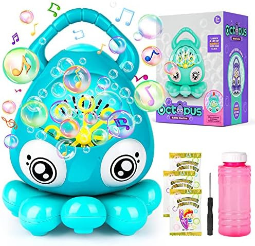 Bubble Machine,Automatic Portable Bubble Blower for Toddlers Kids with 3000+ Bubbles/min, Music B... | Amazon (US)
