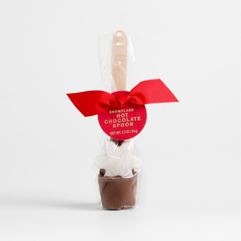 Single Snowflake Hot Cocoa Spoon + Reviews | Crate & Barrel | Crate & Barrel