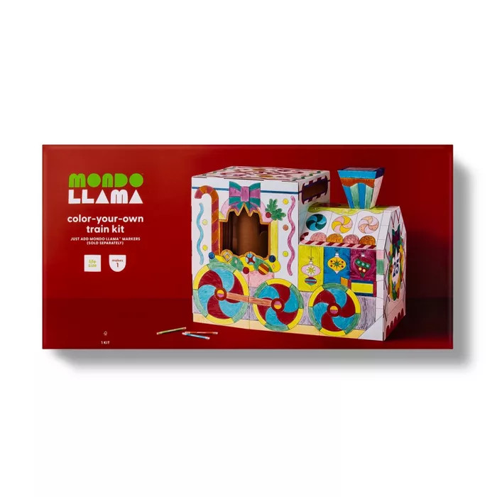Color-Your-Own Train Kit Large - Mondo Llama™ | Target