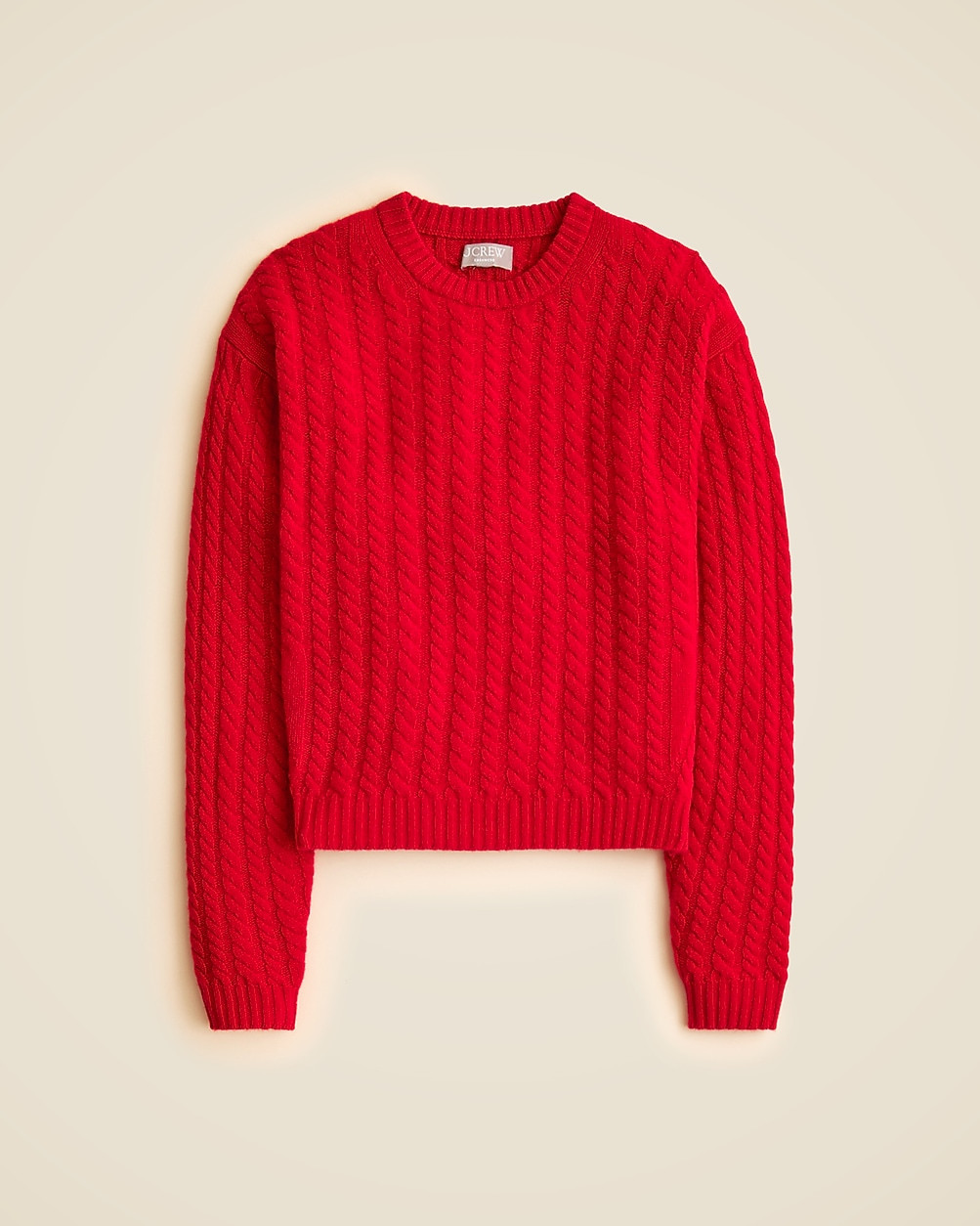Perfect cashmere cable-knit crewneck sweater | J. Crew US