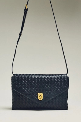 Foldover Woven Clutch | Anthropologie (US)