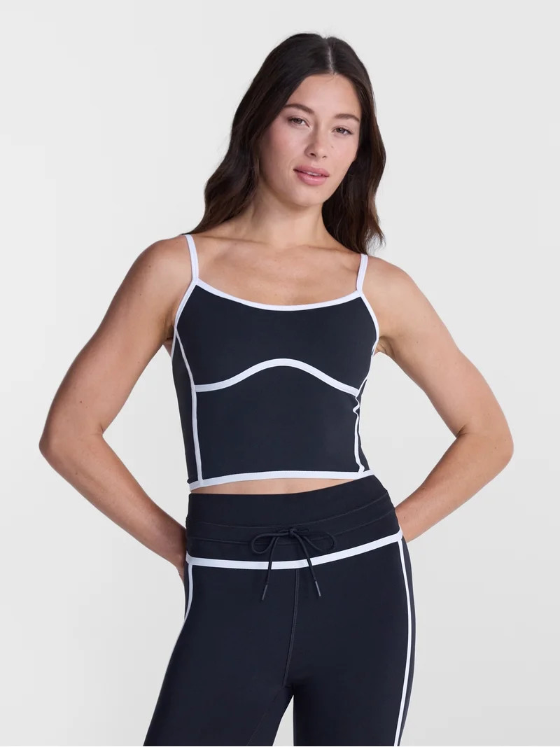 Avi Women's SoftSculpt Tipped Tank Bra, Sizes XS-XXL | Walmart (US)