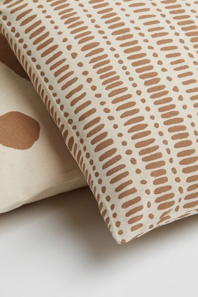 2-pack Patterned Cushion Covers | H&M (US)