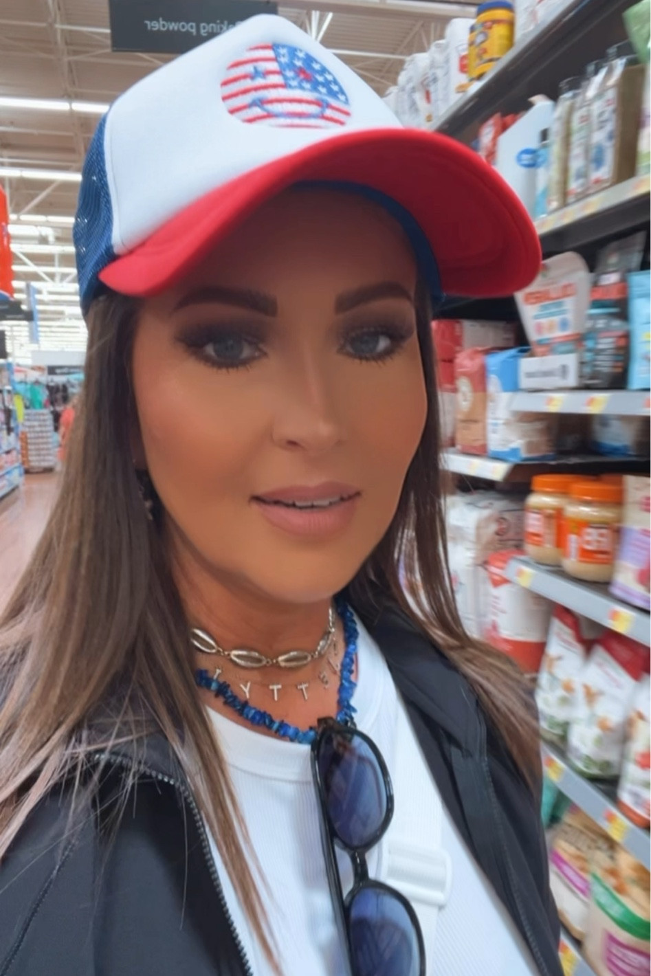 💚𝐒𝐨𝐣𝐨𝐬 𝐒𝐮𝐧𝐠𝐥𝐚𝐬𝐬𝐞𝐬 𝟏𝟎% 𝐨𝐟𝐟 𝐜𝐨𝐝𝐞 (on Amazon): 𝐒𝐉𝐋𝐈𝐍𝐙𝟑𝟎𝐀⁣
*works on ALL Sojos glasses, enter at checkout on AMZ⁣

4th of July hat, summer outfit, white tank top, customized name necklace, seashell choker, blue stone necklace, retro aviator sunglasses 

#LTKSeasonal #LTKFindsUnder50 #LTKStyleTip