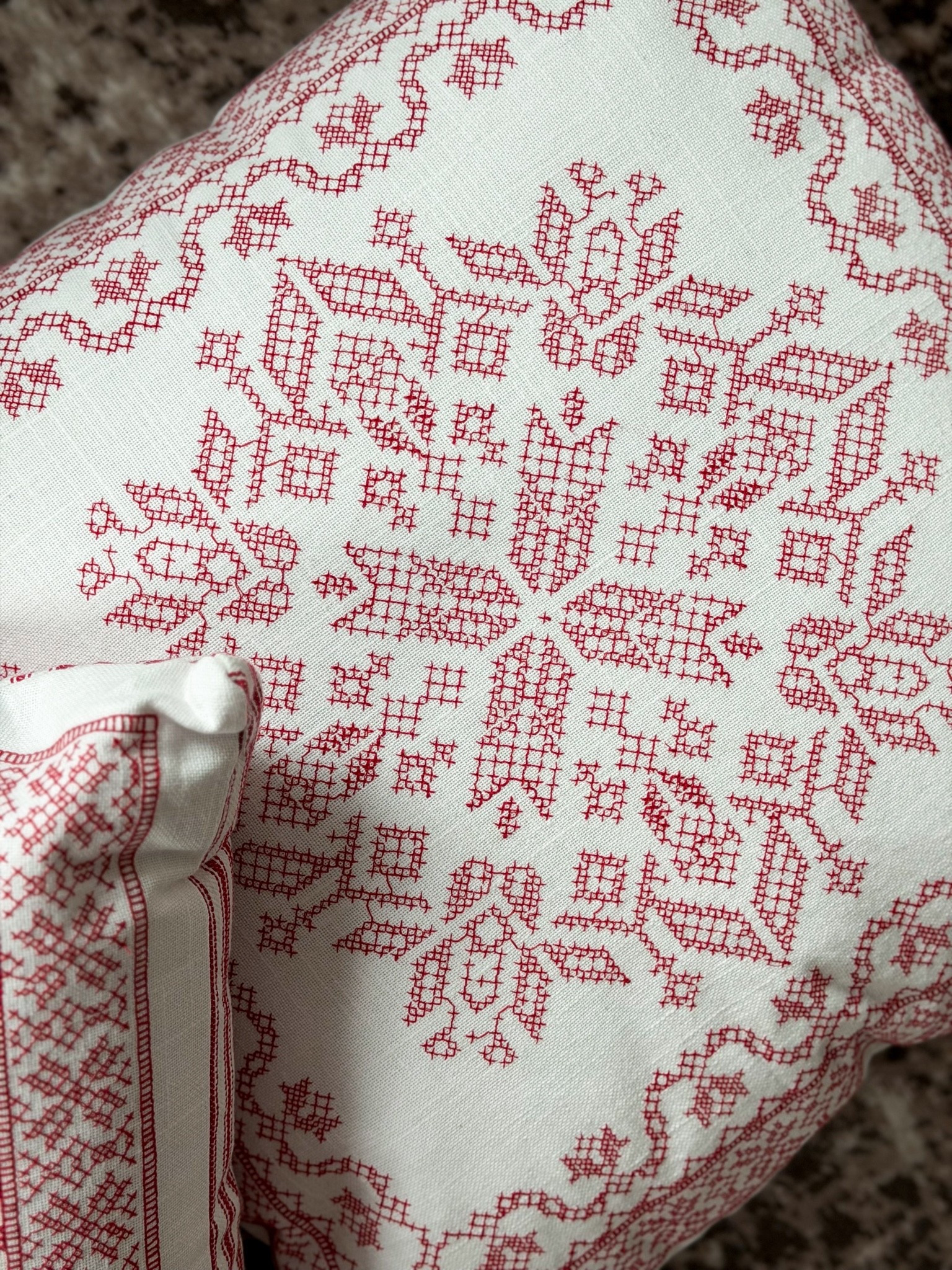 Here’s a closer look at the cross stitch pattern. #target