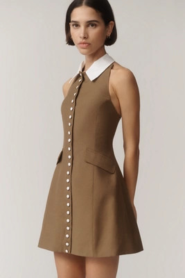 Maude Leon Sleeveless Collared Mini Dress | Anthropologie (US)