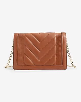 Quilted Faux Leather Crossbody | Express