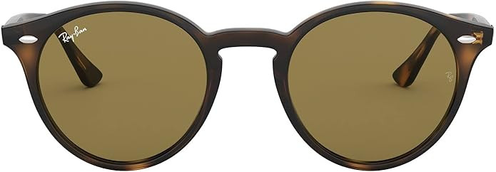 Ray-Ban RB2180 Round Sunglasses, Light Havana/Dark Brown, 49 mm | Amazon (US)