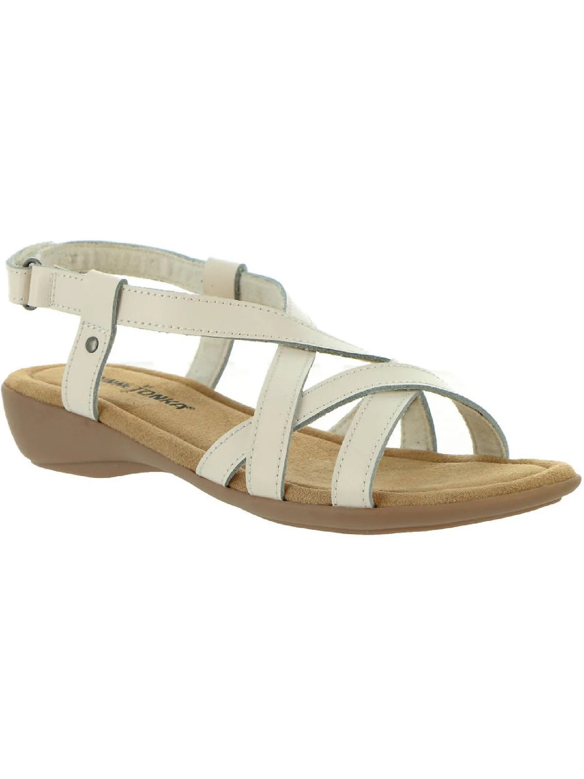 Sunny Womens Leather Strappy Slingback Sandals | Shop Simon