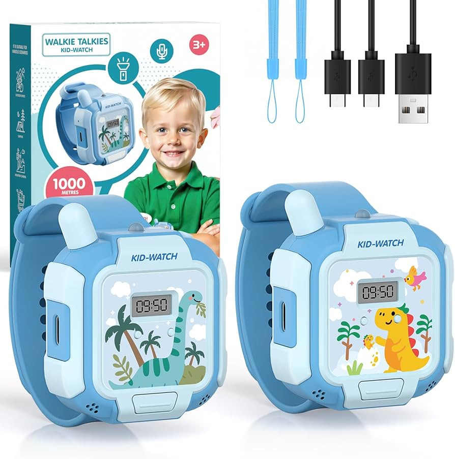 Rechargeable Walkie Talkies Toys for Kids, Hands-Free Walkie Talkie Watch Toys for Boys Age 3-12 ... | Amazon (US)