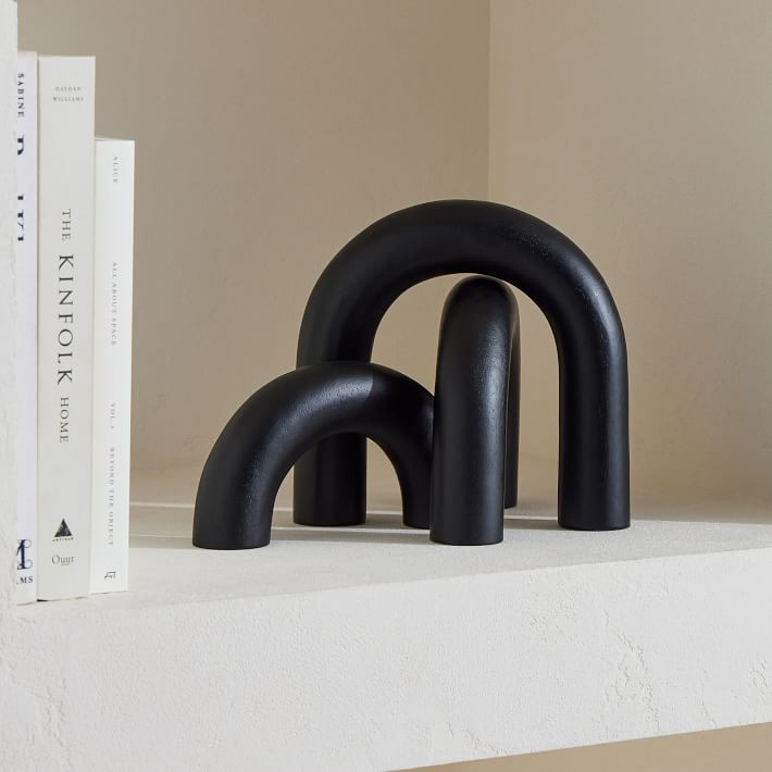 Diego Olivero Blackened Wood Loop Objects | West Elm (US)