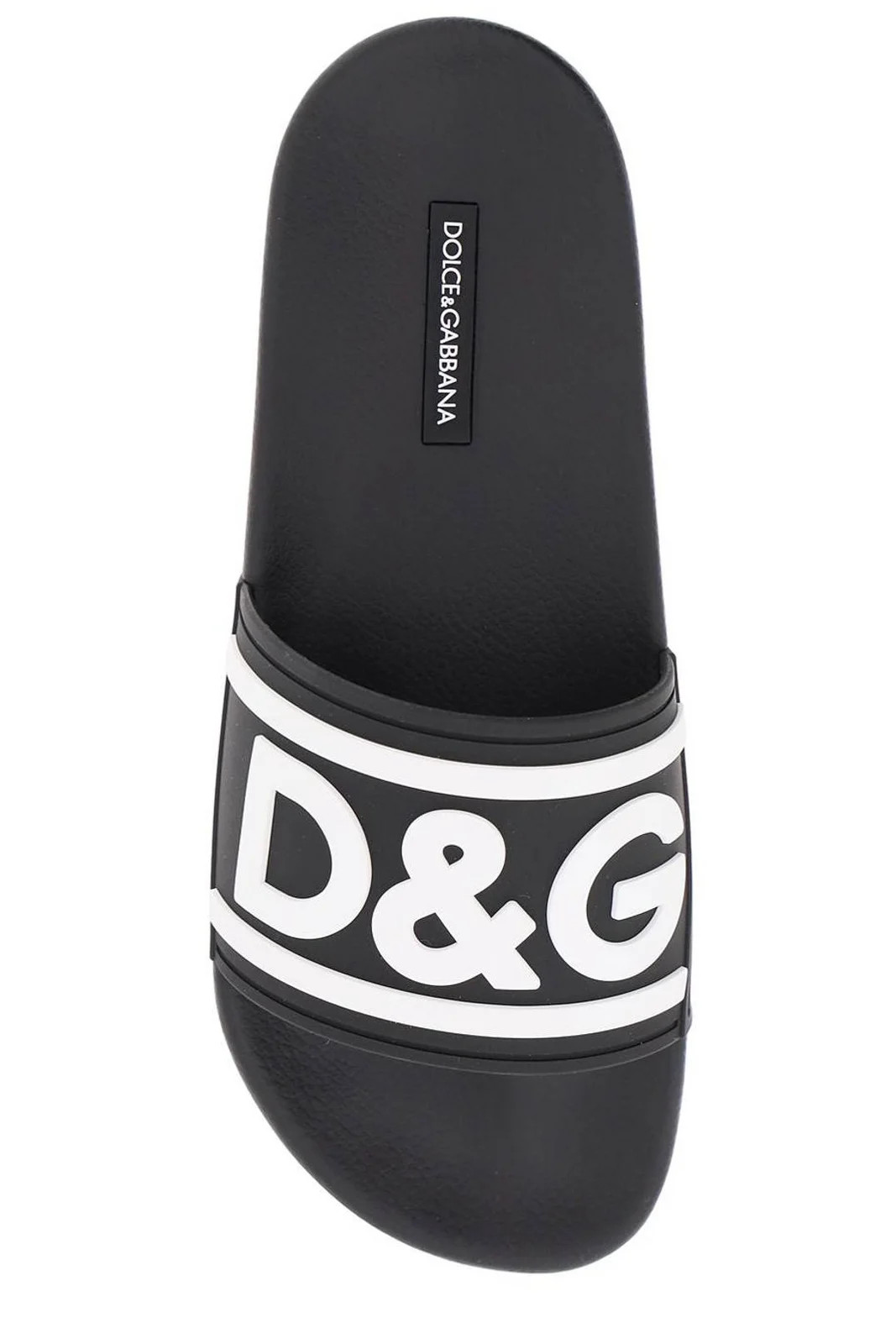 Dolce & Gabbana Logo Detailed Slip-On Slides | Cettire Global