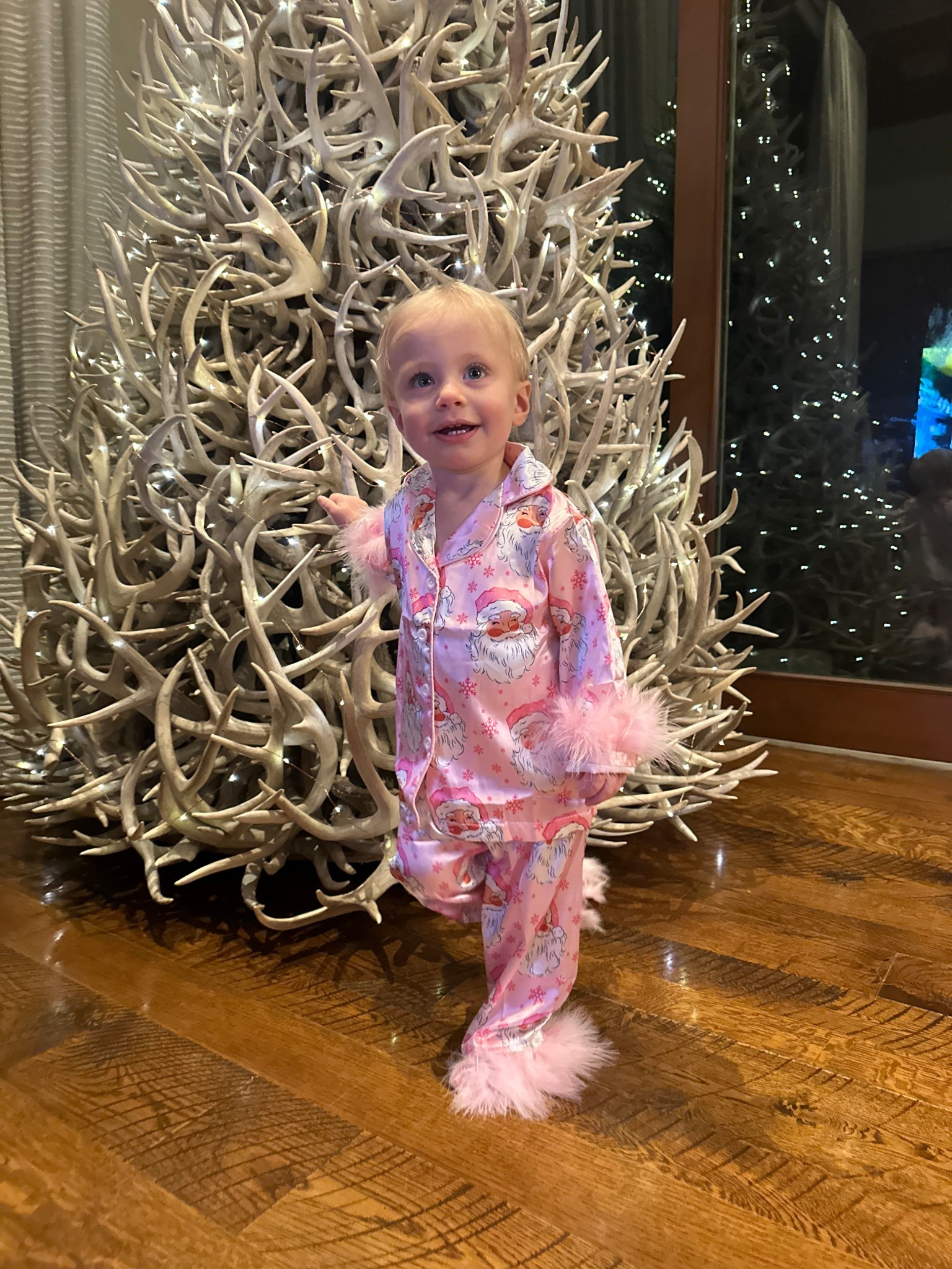 Cutest baby girl Santa pajamas pjs Christmas pjs 

#LTKSeasonal #LTKKids #LTKBaby